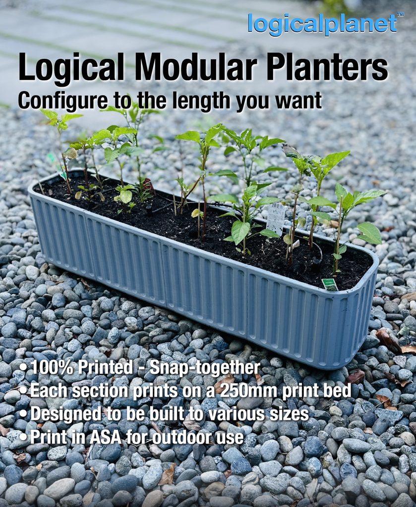 Logical Modular Planter filled with plants
